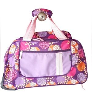 Embark Floral Rolling Duffle Bag